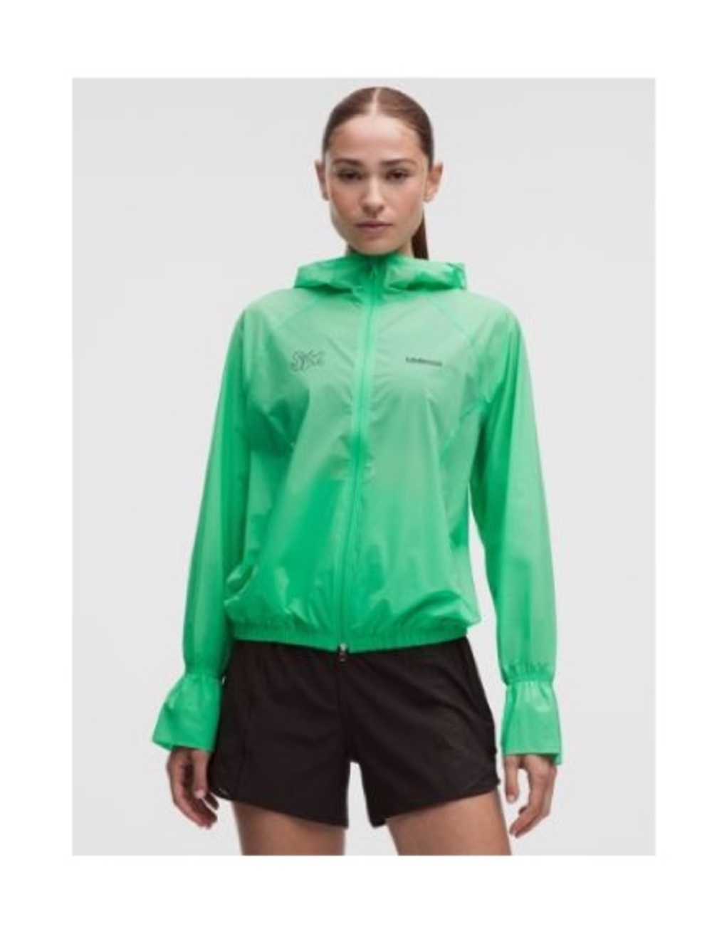 lululemon Translucent Hooded Jacket SeaWheeze Mint Meadow